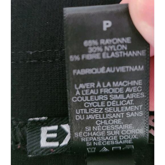 Biker Motorcycle Moto Pull On‎ Women Pant Small Black Skinny 29 x 28.5 Stretch - Picture 9 of 9